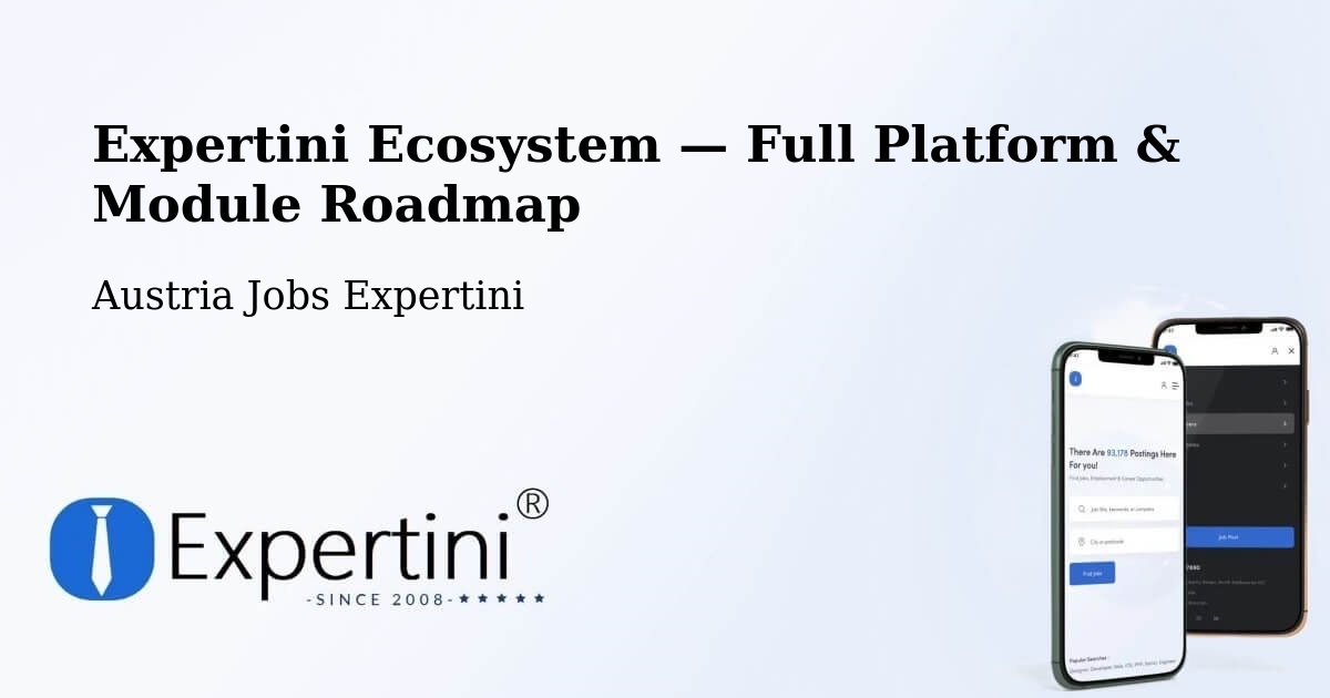 Expertini Ecosystem — Full Platform & Module Roadmap – Nenzing